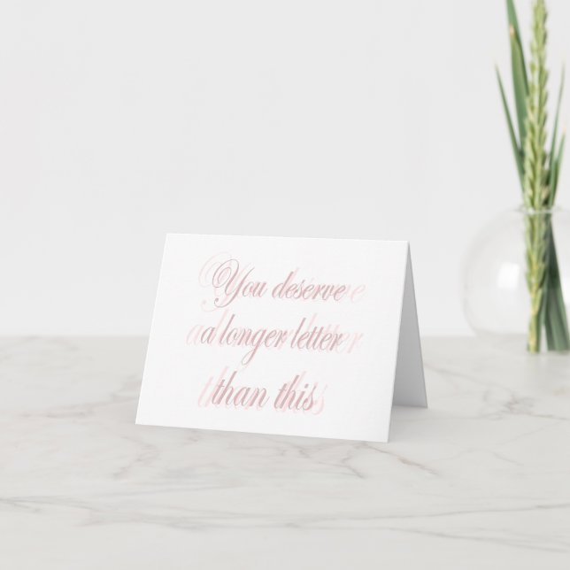 Jane Austen quot card Karte (Vorderseite)