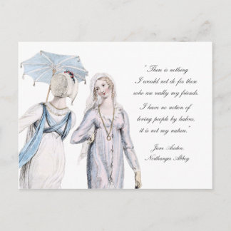 Jane Austen Quotation Friends Friendship Postcard Postkarte