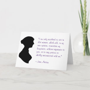 Jane Austen Quote Card Karte
