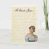 Jane Austen Quote Schreiben Sie Ihre eigene Geburt