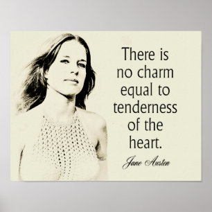 Jane Austen Quote Tenderness - Home decor Poster