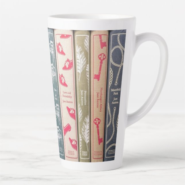 Jane-Austen-Romane auf Tasse (Rechts)