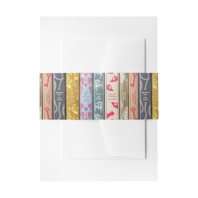 Jane-Austen-Romane  Einladungsbanderole (Vorderseite Beispiel)