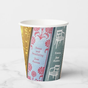 Jane Austen Romane Pappbecher