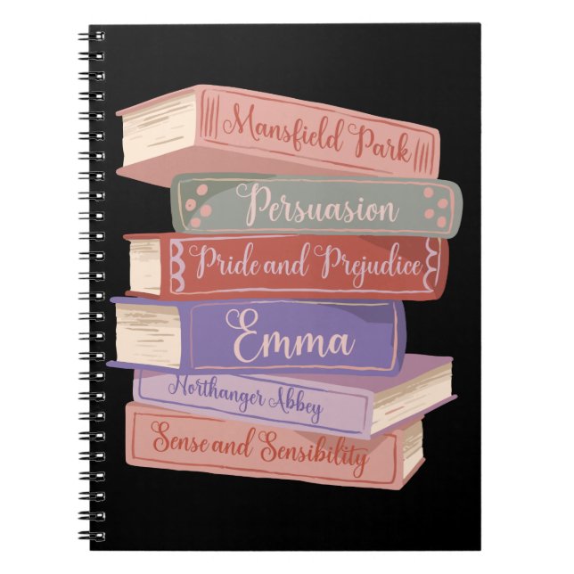 Jane Austen Romane V Notizblock (Vorderseite)