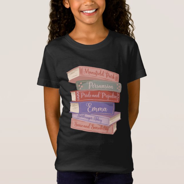 Jane Austen Romane V T-Shirt (Vorderseite)