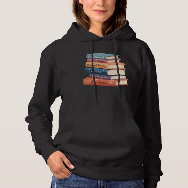 Jane Austen Romane VII Hoodie (Vorderseite)