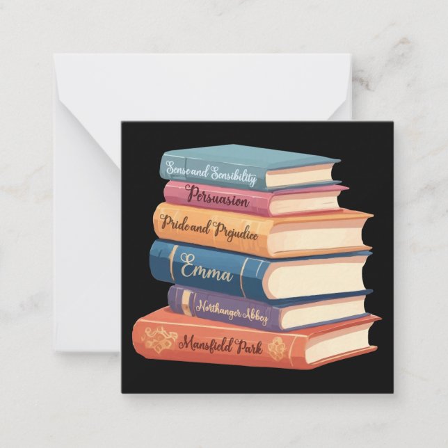 Jane Austen Romane VII Mitteilungskarte (Vorderseite)