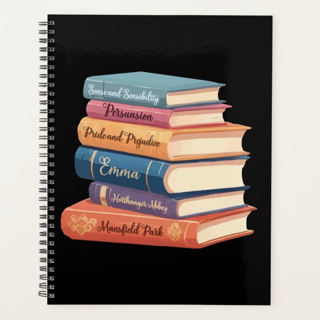 Jane Austen Romane VII Planer (Vorderseite)