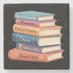 Jane Austen Romane VII Steinuntersetzer