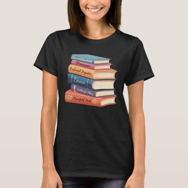 Jane Austen Romane VII T-Shirt (Vorderseite)