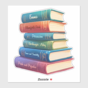 Jane Austen Romane VIII Aufkleber