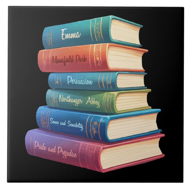 Jane Austen Romane VIII Fliese (Vorderseite)