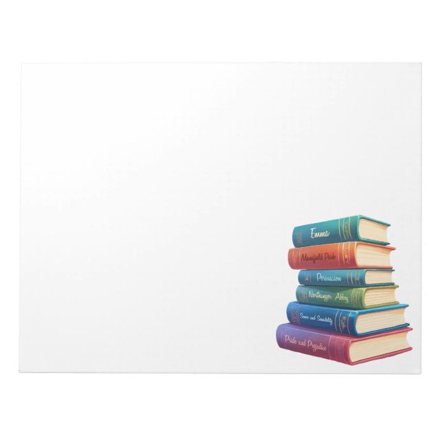 Jane Austen Romane VIII Notizblock (Vorderseite)