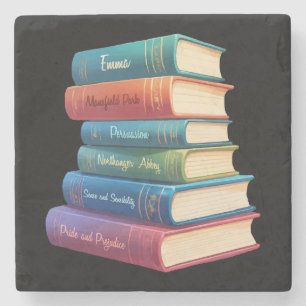 Jane Austen Romane VIII Steinuntersetzer