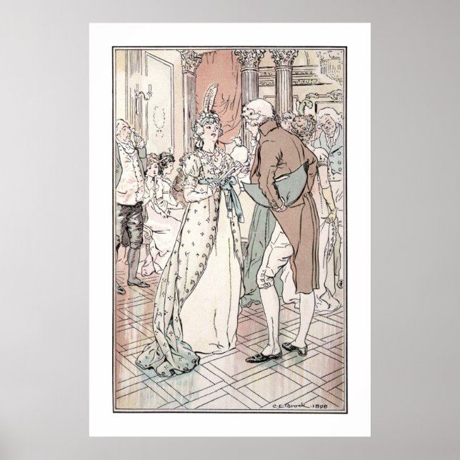 Jane Austen Sense and Sensibility C.E. Brock Print Poster (Vorne)