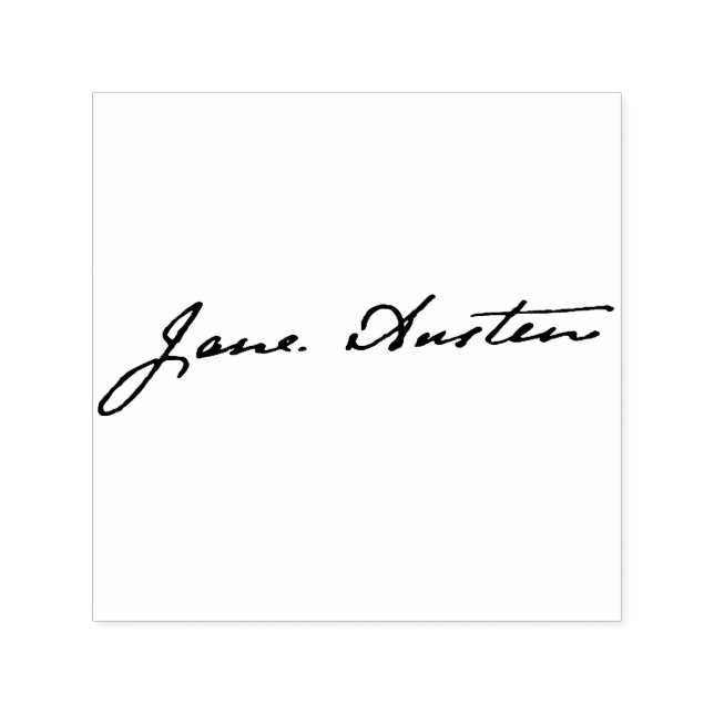 Jane Austen Signature Permastempel (Design)