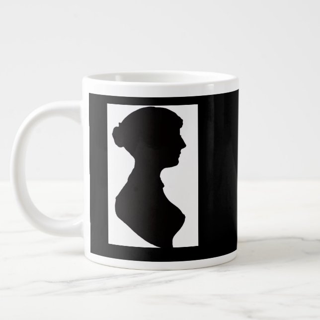 Jane Austen Silhouette Jumbo-Tasse (Links)