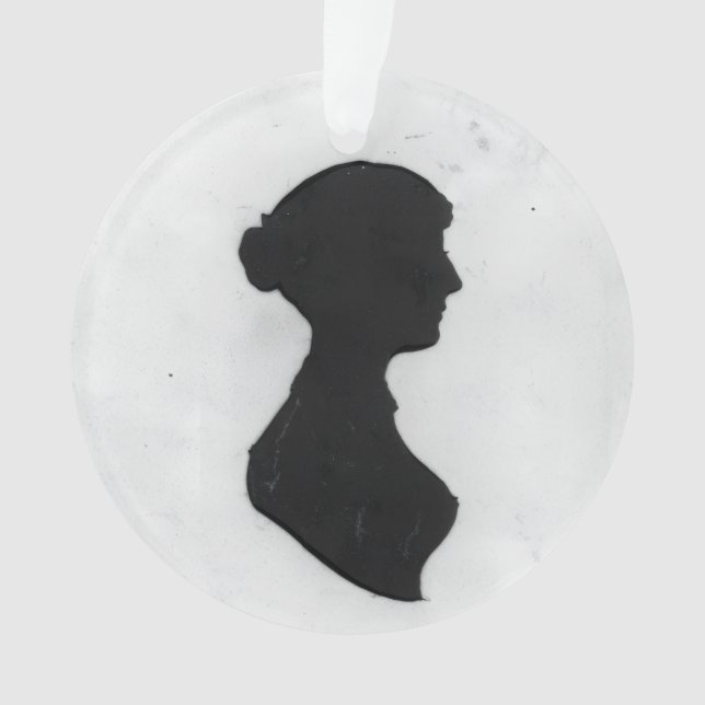 Jane Austen Silhouette Ornament (Vorderseite)
