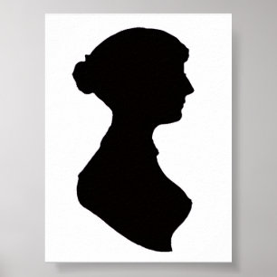 Jane-Austen-Silhouette-Poster Poster