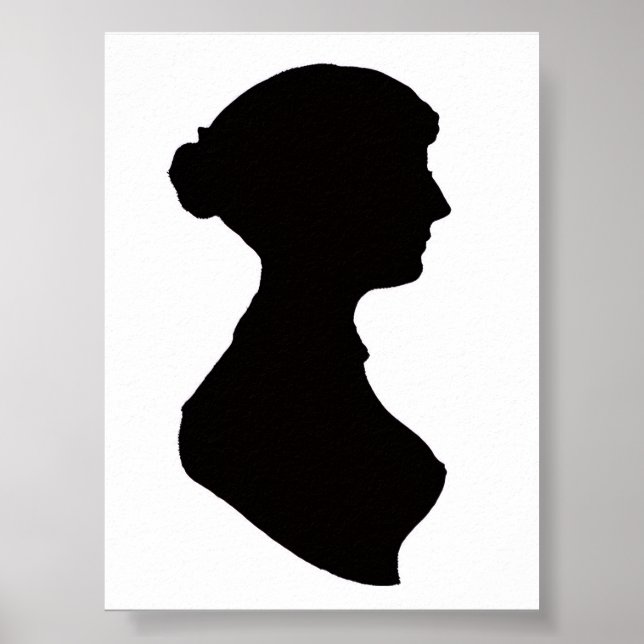 Jane-Austen-Silhouette-Poster Poster (Vorne)