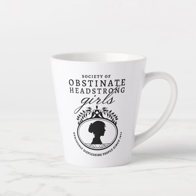 Jane Austen Society of Obstinate Headstrong Girls Milchtasse (Rechts)