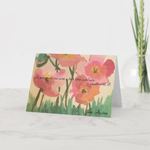 Jane Austen Stationary Feiertagskarte