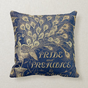 Jane Austen Stolz und Vorurteil Pfau 1894 Kissen