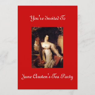 Jane Austen-Tee-Party Einladung 2