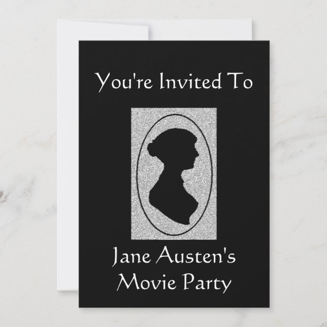 Jane Austen-Tee-Party Einladung 2 (Vorderseite)