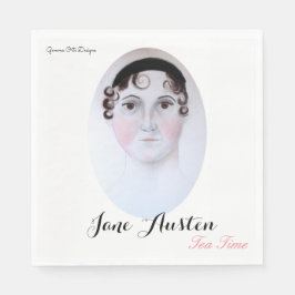Jane Austen Tee Zeitpapier Serviette. Serviette