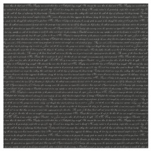 Jane Austen-Text-Schwarzweiss-Gewebe Stoff