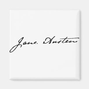 Jane Austen-Unterzeichnung Magnet