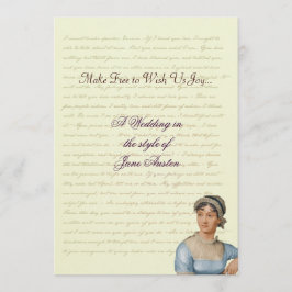 Jane Austen Wedding Celebration Quotes Einladung