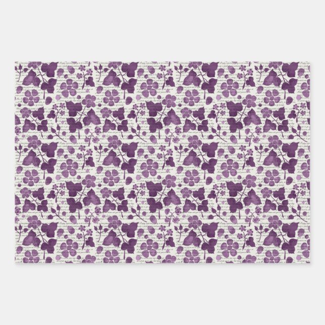 Jane Austen Wild Raspberries Geschenkpapier Set (Vorderseite)