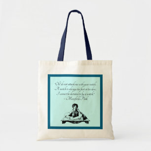 Jane Austen Zeit Zitat – Mansfield Park Vintage Tragetasche