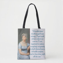 Jane Austen Zitat (Blau)