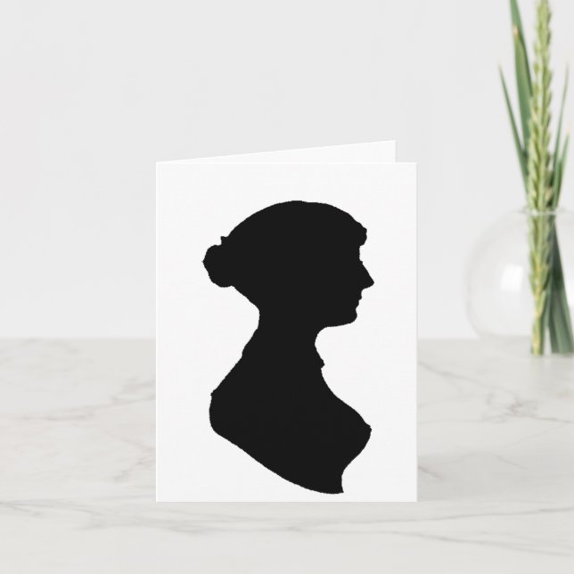 Jane Austen Zitat  Feiertagskarte (Vorderseite)
