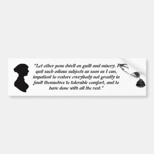 Jane-Austen-Zitat-Magnet Autoaufkleber