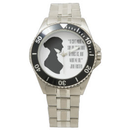 Jane Austen Zitat Schlüsselanhänger Armbanduhr