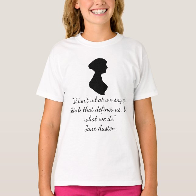 Jane-Austen-Zitat T-Shirt (Vorderseite)