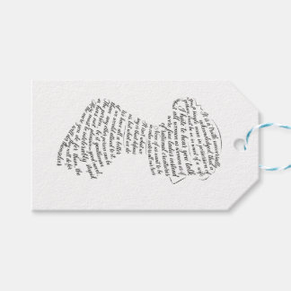 Jane-Austen-Zitate-Calligramm Geschenkanhänger