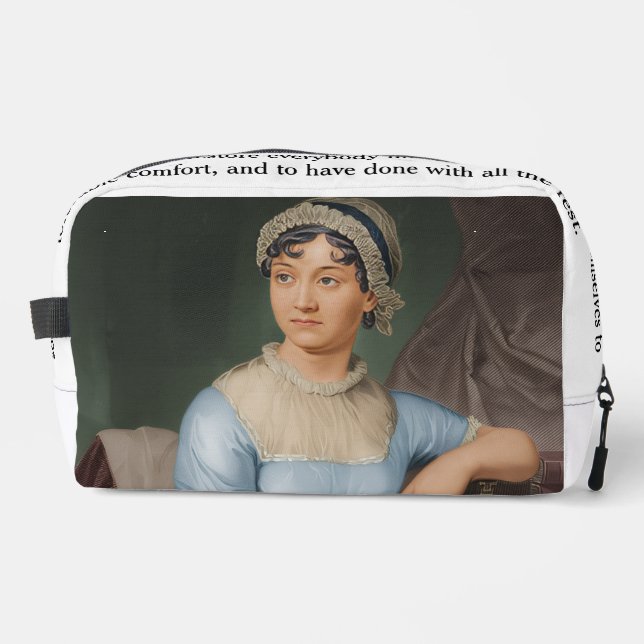 Jane-Austen-Zitate Waschbeutel (Vorderseite)
