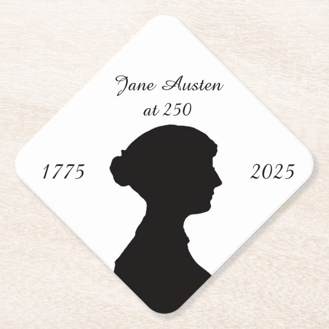 Jane Austen zum 250. Untersetzer (Vorderseite)