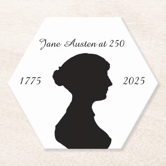 Jane Austen zum 250. Untersetzer (Vorderseite)
