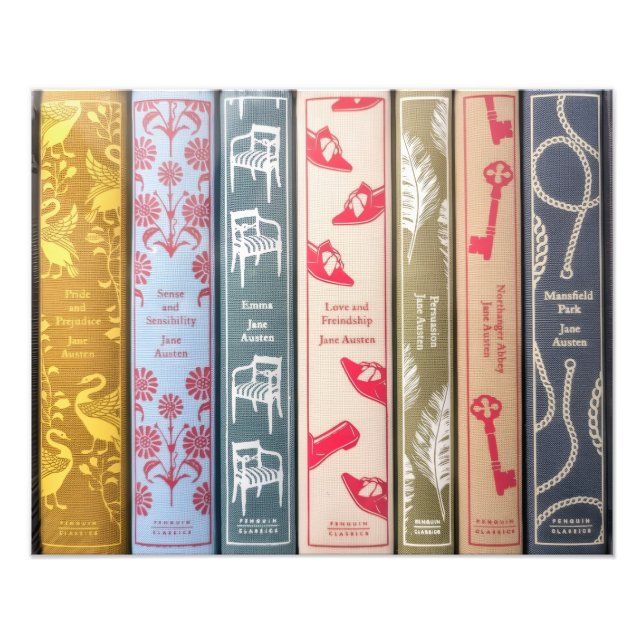 Jane Austen's books Fotodruck (Vorne)