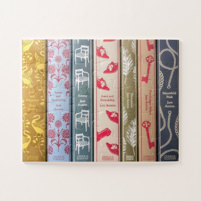 Jane Austens Bücher Puzzle (Horizontal)