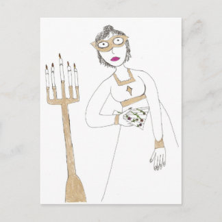 Jane Austen's Creepy Masked Ball Postkarte