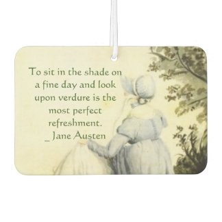 Jane Austen's Portrait +quote Autolufterfrischer