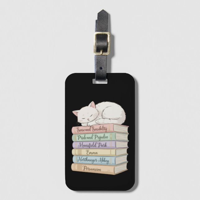 Jane Austens Romane IX Gepäckanhänger (Vorderseite Vertikal)